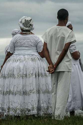 iemanja People at Beach in Bahia, Brazil 