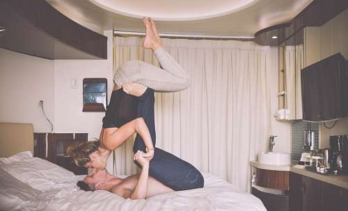 feelings Pretenders doing acrobatics in bed