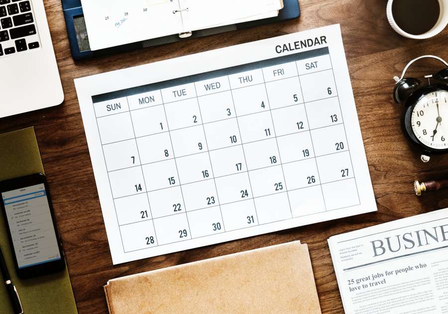 desk, work, nobody, calendar, time, organization,
