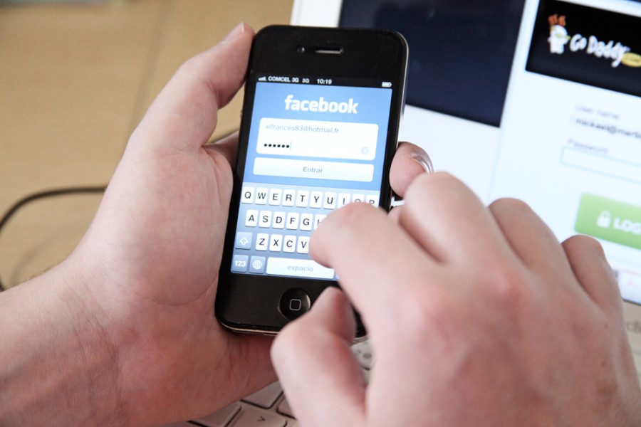 iphone, cell, phone, facebook, technology, keyboard, hand, man, communication, social networking, pass, password, 