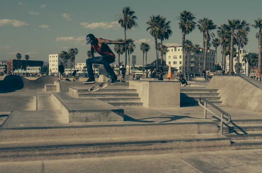 one person, people, man, skate, skateboarder, jumping, hopping, skipping, stair, young, urban, sport, balance,