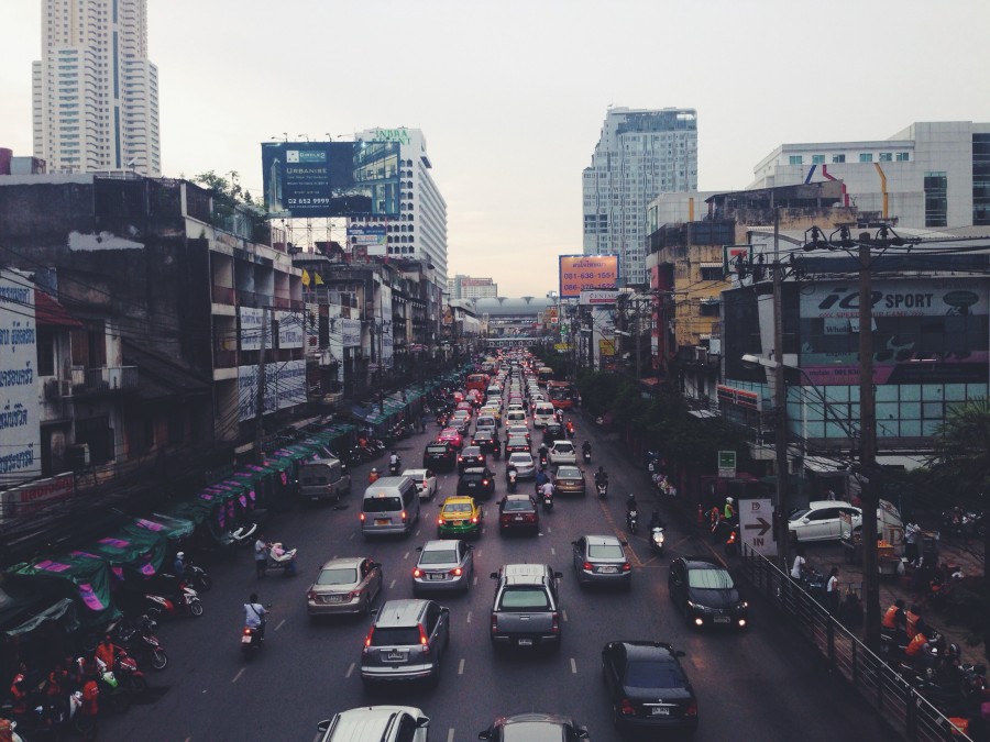 city, urban, landscape, avenidad, traffic, congestion, auto, cars, cars,