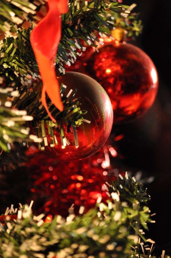christmas, detail, ornamental navideo, navidea, decoration, celebration, 2015, celebration, red, christmas tree, tree,