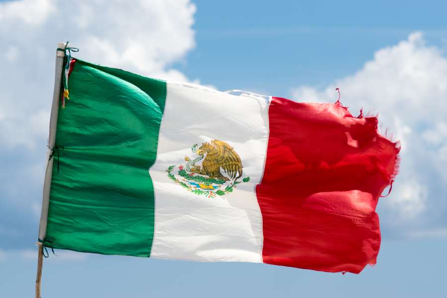 flag, mexico, mexican, day, sky, summer, america, waving, wind, close up, symbol, flag of mexico, mexican flag, 