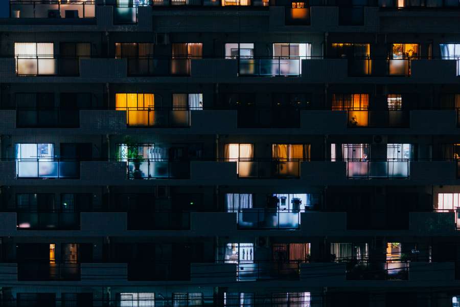 city, night, building, light, modern, urban, architecture, window, office, view, downtown, exterior, background, business, facade, abstract, wall, evening, cityscape, illuminated, skyscraper, house, construction, glass, dusk, design, structure, town, home, dark, pattern, scene, tower, blue, sky, district, black, corporate, work, high, texture, flats, clear, room, apartment, new, skyline, landscape, people, silhouette