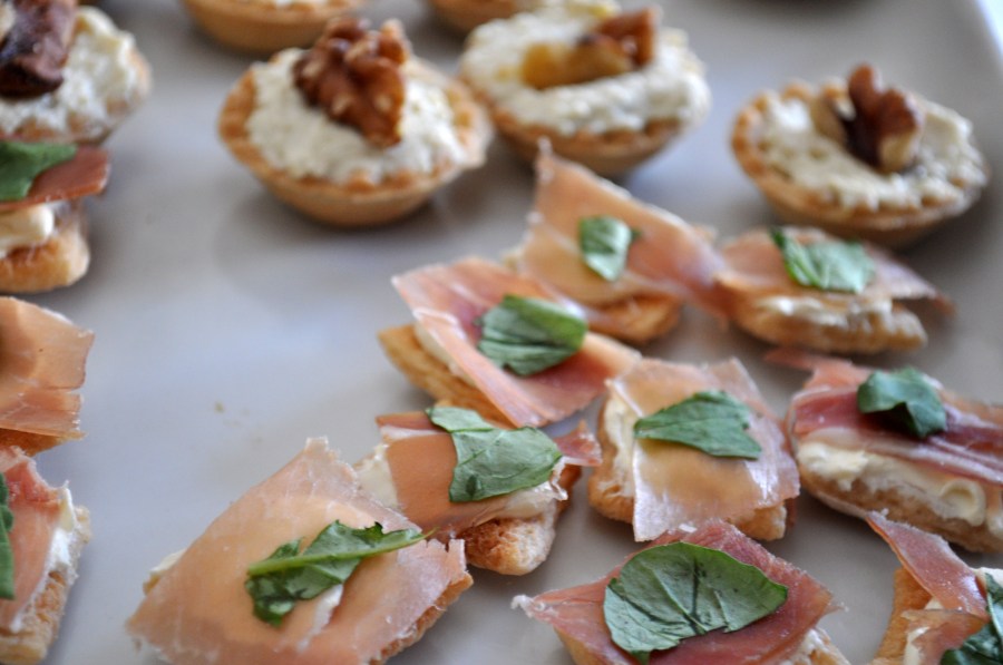 Canape Appetizer Salmon, Food, Smoked Salmo, Plate, Snack, reception, party, tackle Jamon Crudo, Arugula, walnuts 
