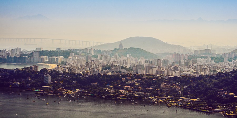 Rio De Janeiro, Capital, Day, Summer, Bahia, Guanabara, city, Landscape, South America, America, Latin, Brazil, Morro,