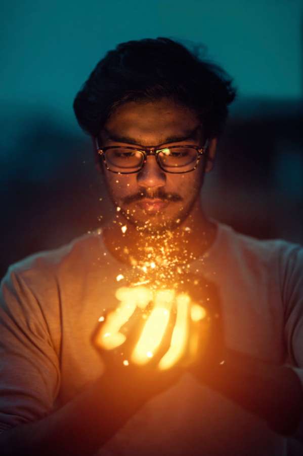 celebration, man, background, night, male, person, event, expression, joy, looking, new, human, portrait, advertising, eve, fire, magic, ilusion, optical

