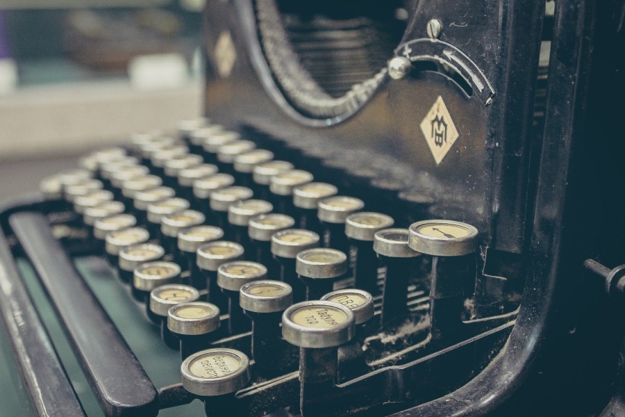 typewriter, vintage, antique, machine, writing, buttons, button,