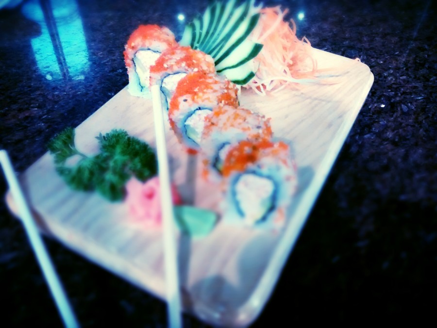 food, sushi, plate, gourmet, fish, food, japanese, japan, oriental,