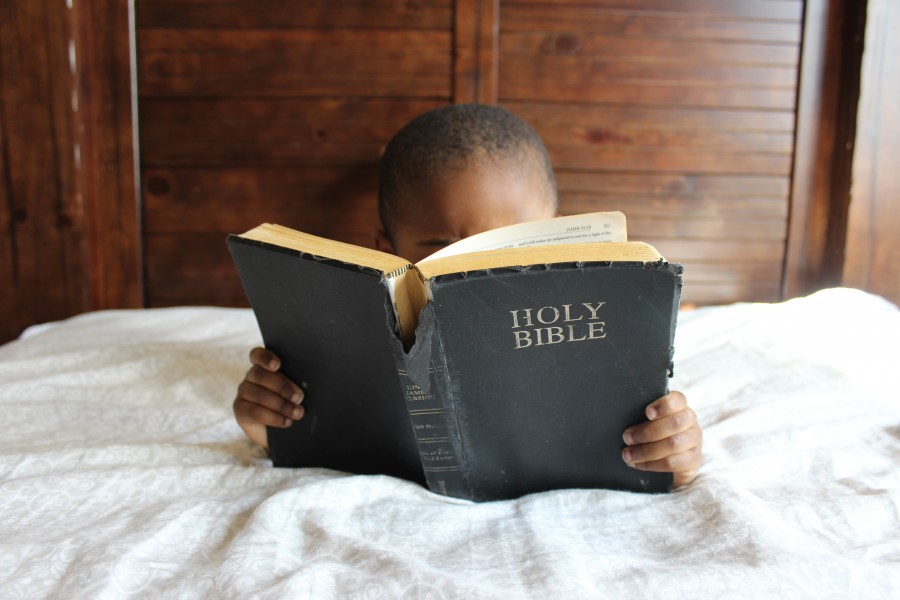 child, reading, biblical, religion, bed, room, interior, reading, Catholic, Christian, saint, Bible