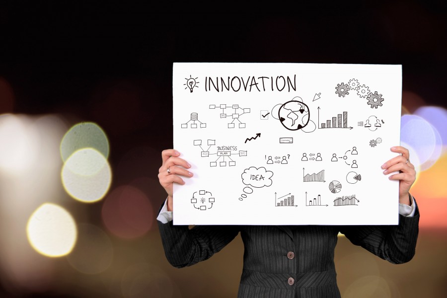 innovation, idea, ideas, concept, business, business development executive, man, graphic, scheme, diagram, thinking, creative, creativity,