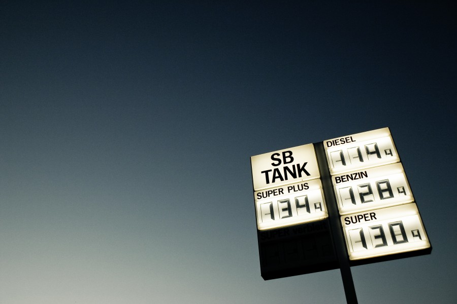 Poster, Service Station, Gasoline, Fuel, Price,