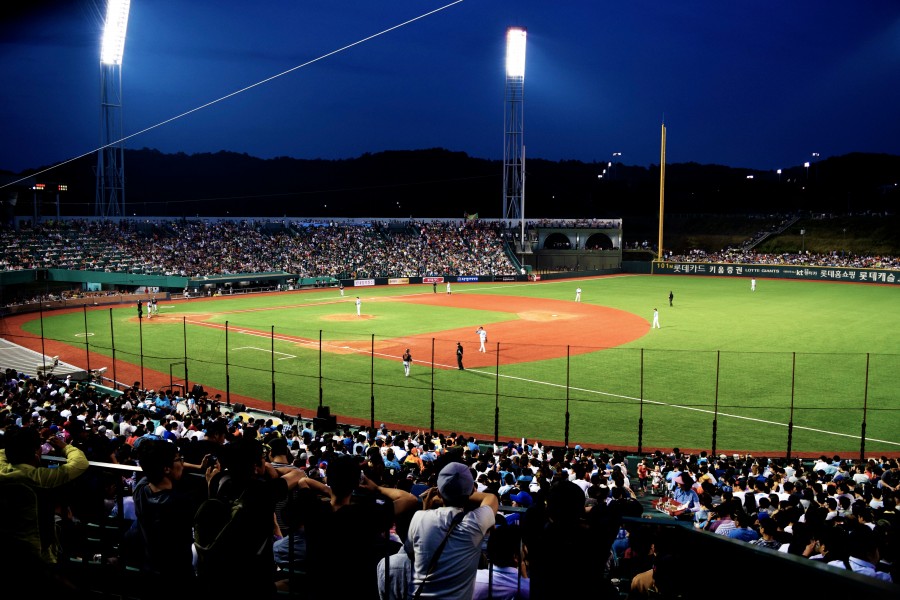 stadium, night, baseball, game, people, platform, spectator sport,
