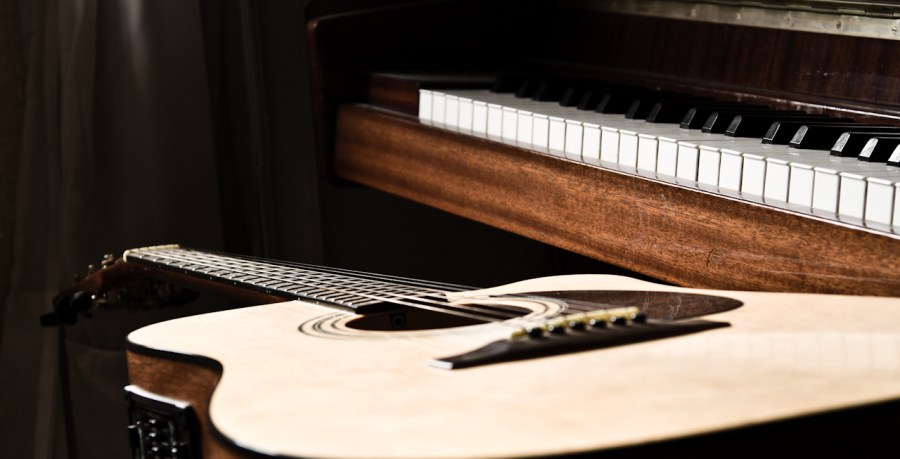 Guitar, piano, instrument, instruments, music, musical, musical,