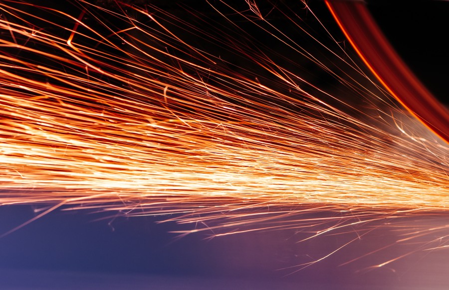 abstract, background, bright, desk, electricity, engineering, fire, grinder, light, sparks, 