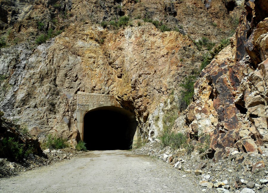 Highway, Road, Mountain, Road, Dirt, Tunnel, Day, Dark, No, Mendoza, Argentina, 