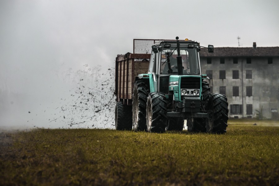 tractor, transportation, machinery, rural, scene, outdoor, work, working,