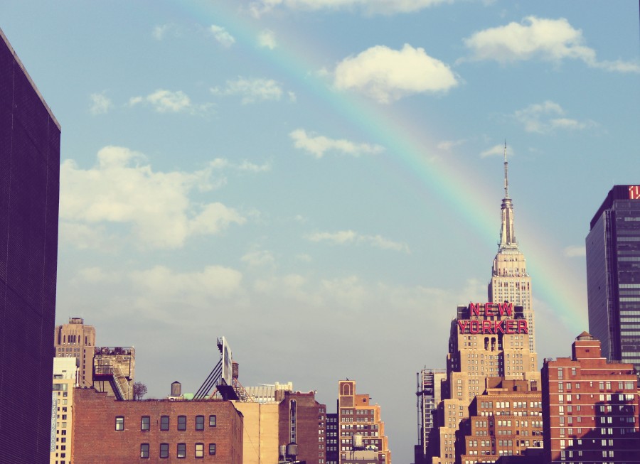 united states, city, usa, america, north america, day, buildings, building, architecture, urban, landscape, rainbow, 