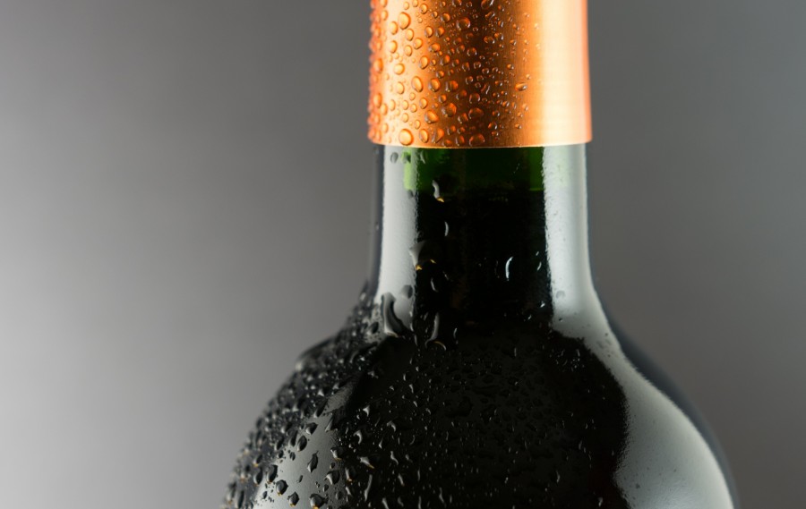 bottle of wine, bottle, wine, red, tag, cold,