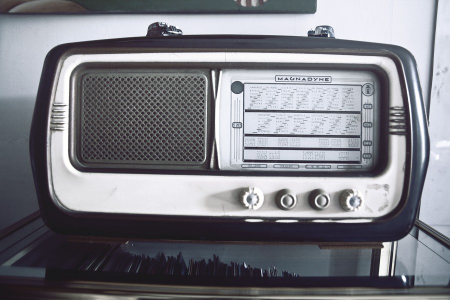 radio, old, music, vintage, concept,