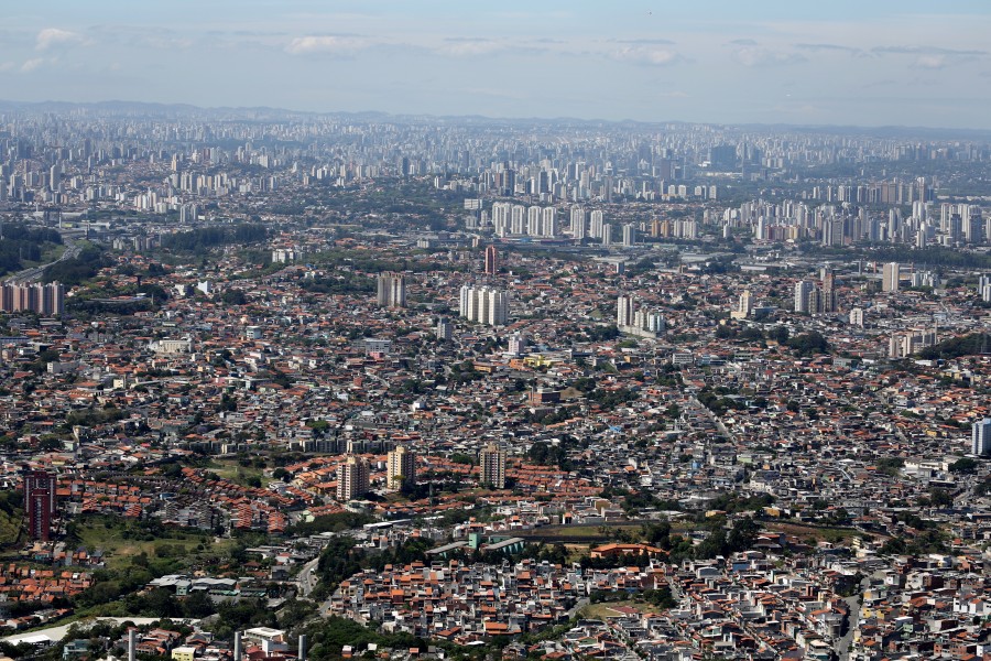 Sao Paulo, Brazil, city, day, cityscape, aerial view, latin america, america,