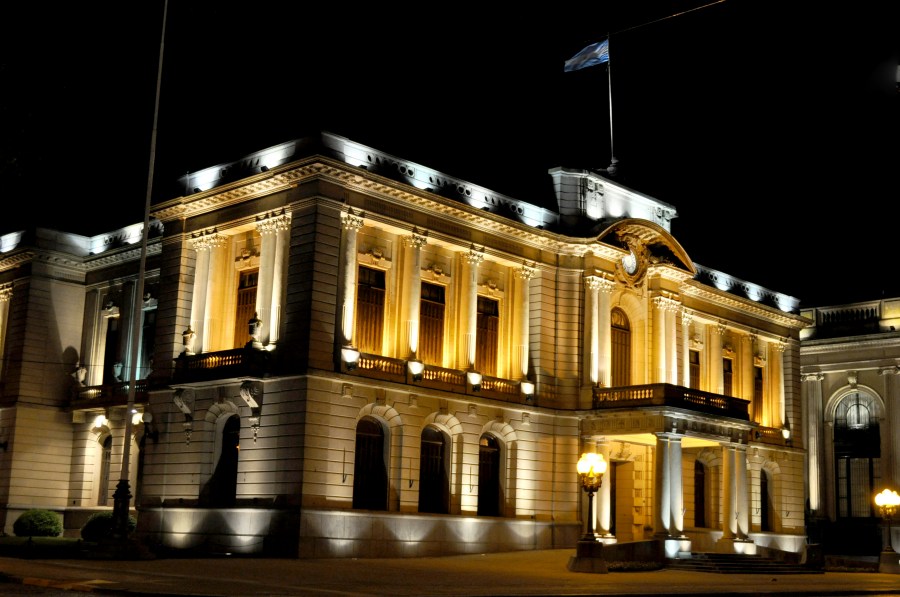 Tandil, Buenos Aires, Argentina, Night, Square, City Hall, Building, 