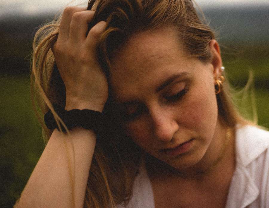 young, hair, woman, face, portrait, female, girl, sad, beautiful, beauty, adult, care, hand, caucasian, isolated, background, white, head, stress, unhappy, touching, brunette, pretty, person, health, attractive, fashion, eyes, lady, expression, people, looking, problem, headache, illness, model, black, lifestyle, skin, upset, cute, treatment, tired, worried, long, pain, facial, problems, pensive, migraine