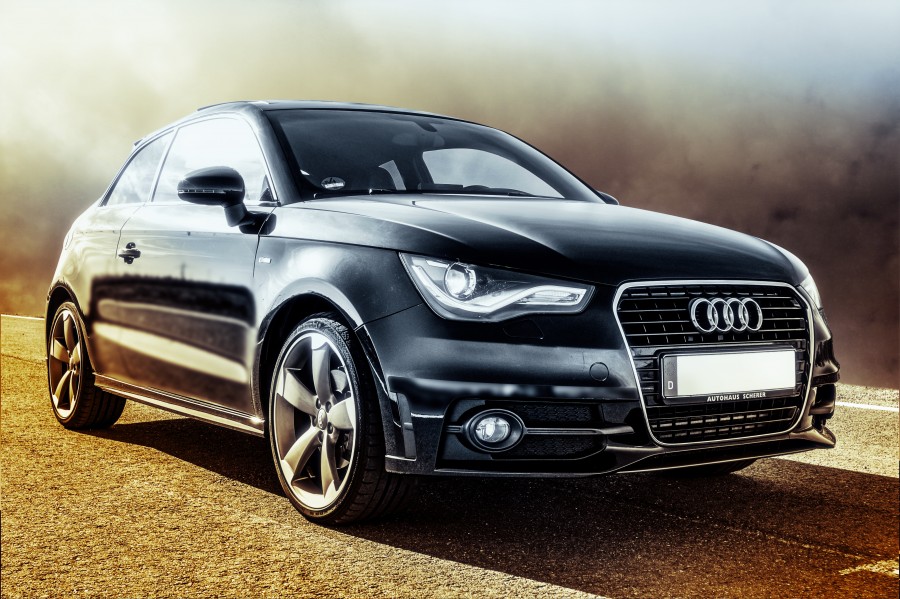 audi, auto, black, luxurious, luxurious, close-up, sports, car