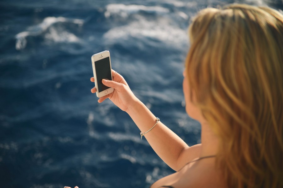 Beach, Girl, Water, Woman, apple, business, call, cconnection, connectivity, iphone, phone, smartphone, social, sun, tech, technology, texture, 