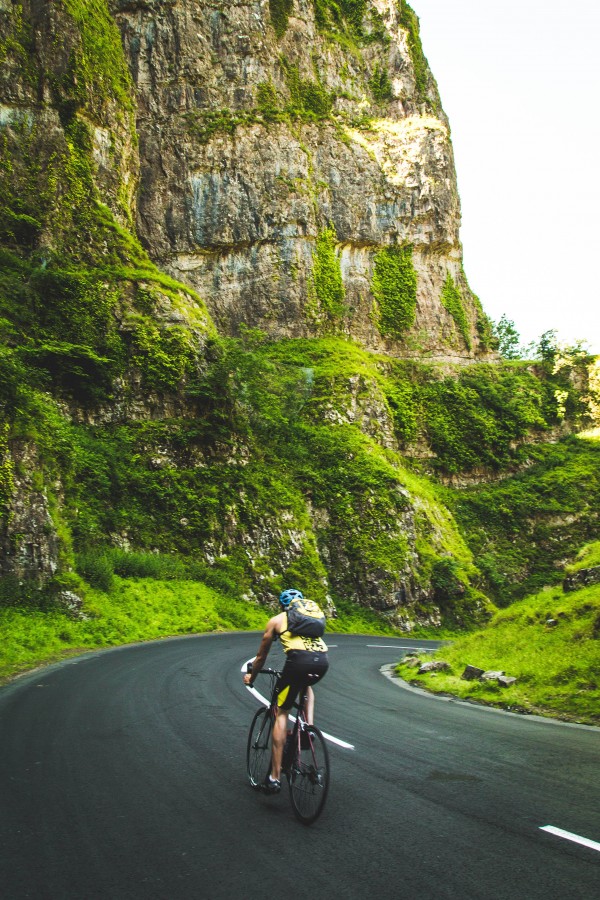 bicycle, man, one person, people, path, road, mountain, sport, cycling, cyclist, activity, outdoors,