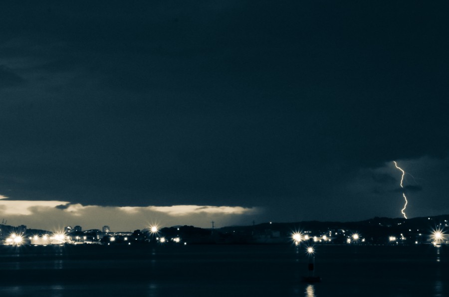 bad weather, storm, lightning, night, electricity, electrical, climate,