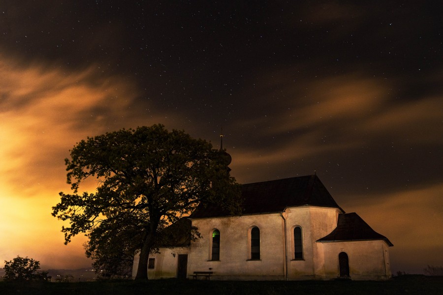house, sunset, architecture, landscape, tree, ancient, old, colonial, dark, fear, terror, nobody,