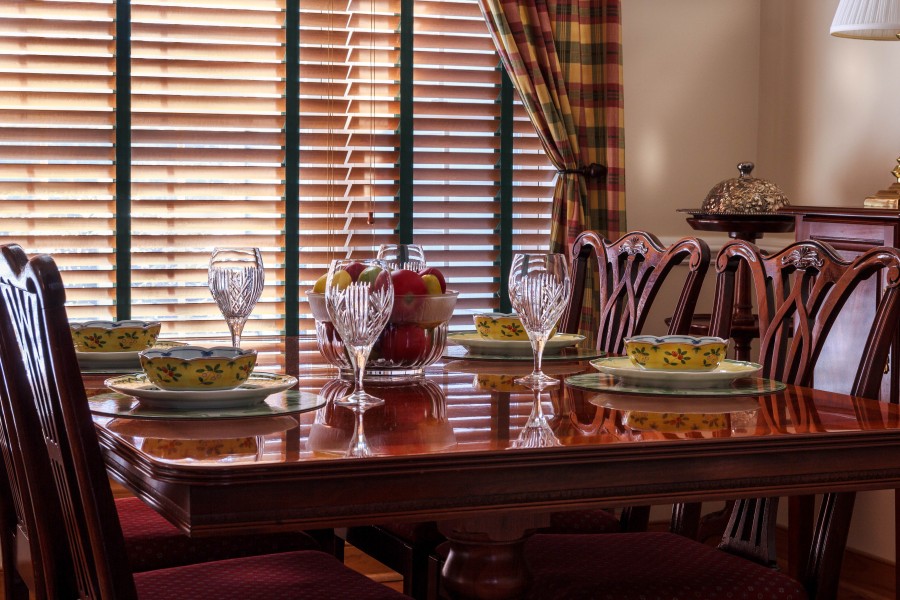 table, interior, living, dining, elegant, glasses, nobody, served table, served,