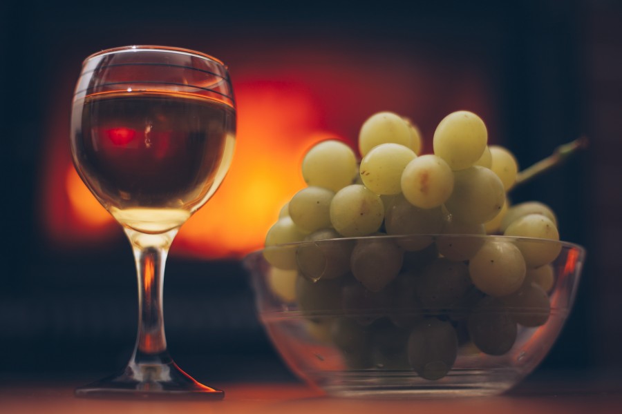 wine glass, grape, grapes, drink, red, interior, fruit,