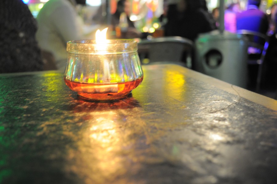 bar, table, people, outside, candle, restaurant, nobody, concept,