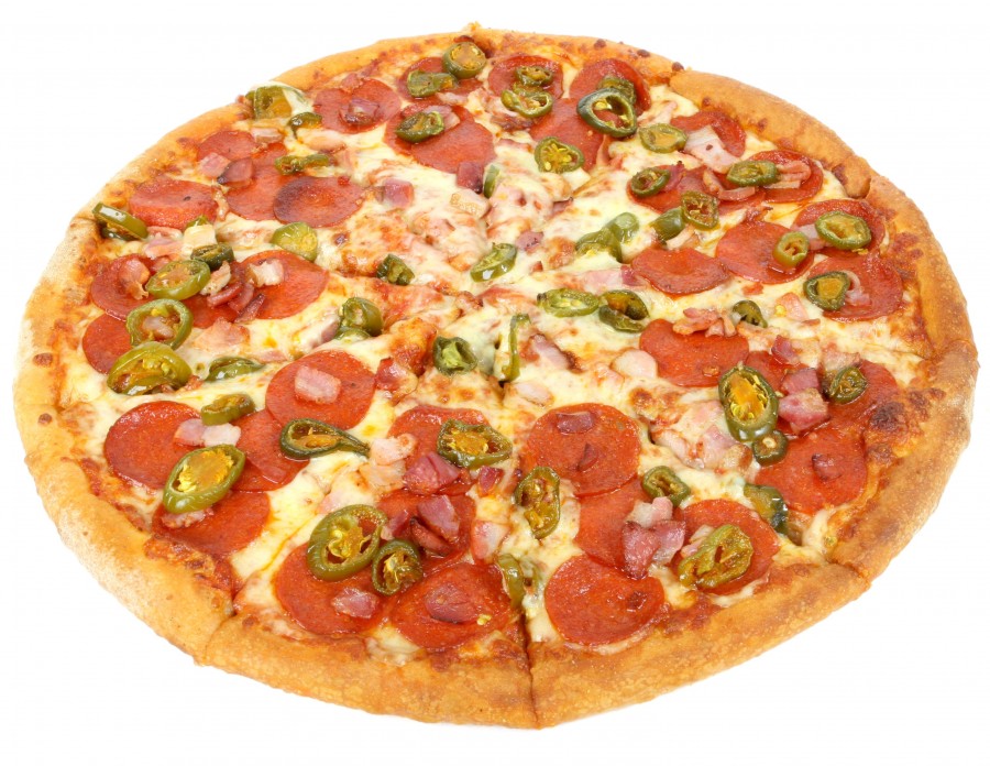 pizza, food, white background,