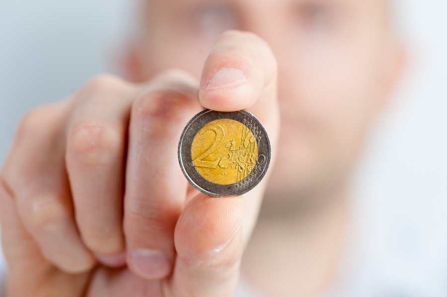 currency, money, hand, economy, finance, two, two, euro, euros, europe,