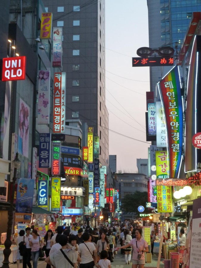 city, street, center, center, tourism, tourist, asia, seoul, korea, south, capital, people, poster, posters,