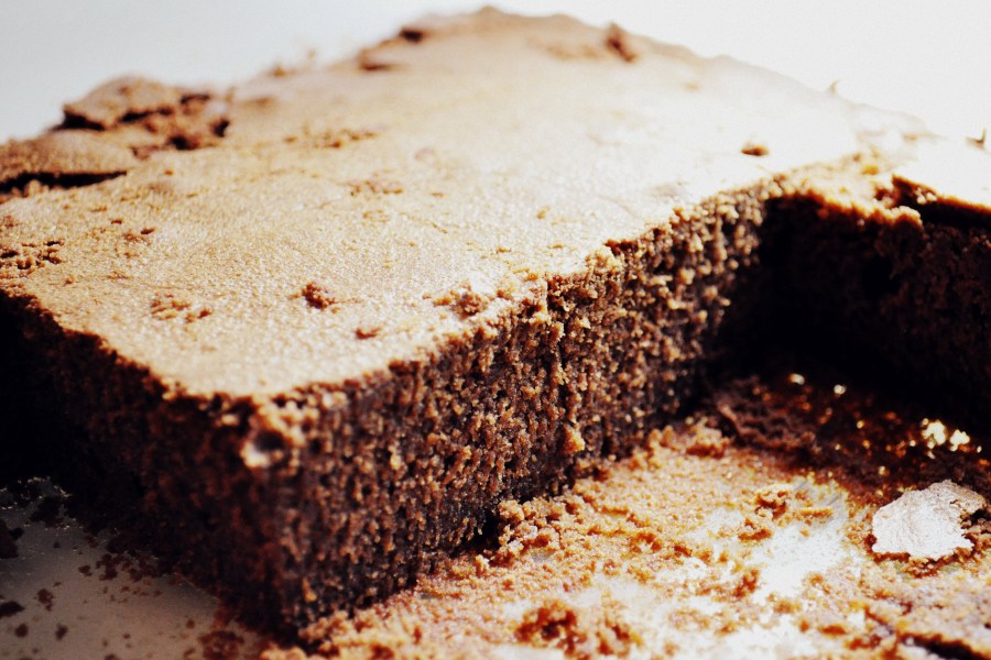 dessert, cake, pie, ice cream, ice, kitchen, food, sweet dish, chocolate, prensentacion, front view, serving brownie 