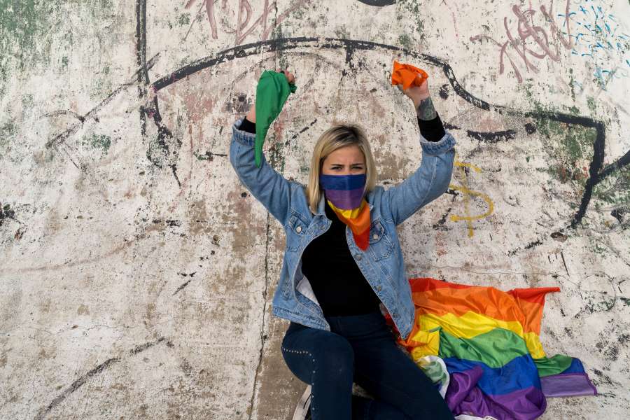 background, banner, bisexual, celebration, color, colorful, community, couple, equality, female, flag, freedom, gay, green, happy, homosexual, homosexuality, isolated, lesbian, lgbt, lgbtq, life, lifestyle, love, orange, parade, peace, people, pride, rainbow, red, rights, sex, sexual, sign, symbol, tolerance, transgender, transsexual, woman, women, yellow, Social isolation, young, 