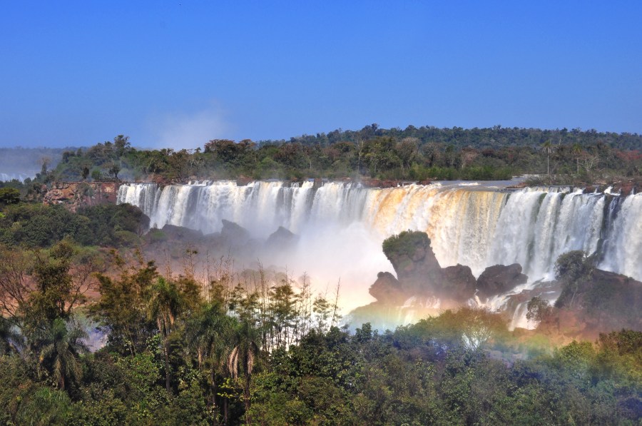 argentina, ecological, falls, iguazu, jungle, landscape, misiones, national, park, rainbow, reserve, river, water, waterfalls, wonder, world, province, Rainbow,