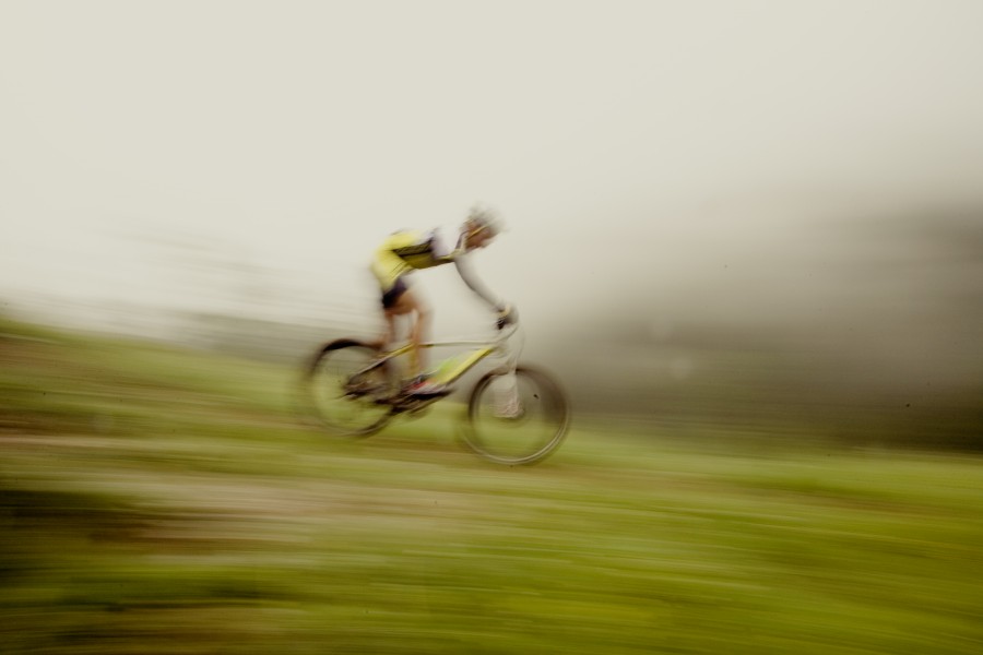 one person, outdoor, cycling, sport, cycling, day, speed, sweeping effect,