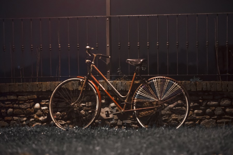 vintage, bicycle, old, outdoor, transportation,