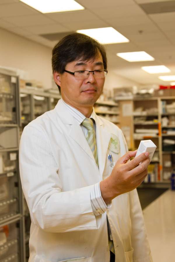 drugstore, pharmacy, medicine, health, happy, smile, portrait, healthcare, medical, worker, seller, chemist, pharmacist, drugs, coat