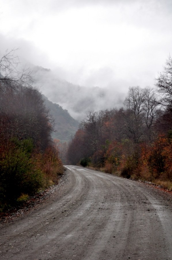 route agentina, neuquen, san martin de los andes, day, road, highway, mountain, mountains, winter, nobody, land, street, mist, fog, 
