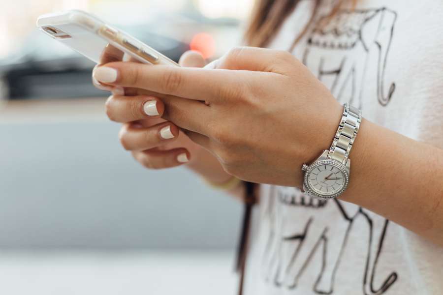 Phone, nails, Hands, Watch, Looking At Phone, Tech, Technology, Finger, Iphone, Smartphone, Fashion, Style, Hand