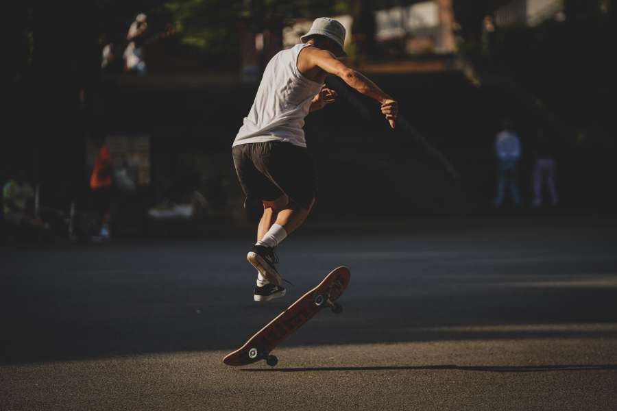 skateboard, man, skate, skateboarding, skater, skateboarder, jump, young, male, board, background, youth, extreme, urban, lifestyle, skating, people, style, sport, action, white, fun, air, one, recreation, boy, person, isolated, trick, culture, adult, studio, street, caucasian, portrait, leisure, park, motion, fashion, athletic, danger, boarding, city, fly, active, cool, stunt, practice, beautiful, sports
