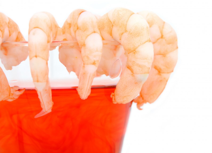 shrimp, food, drink, cocktail, white background,