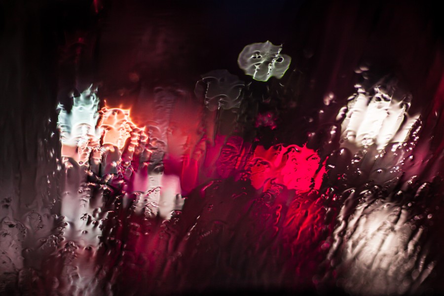 background, rain, colors, light, lights, reflection, glass, concept,